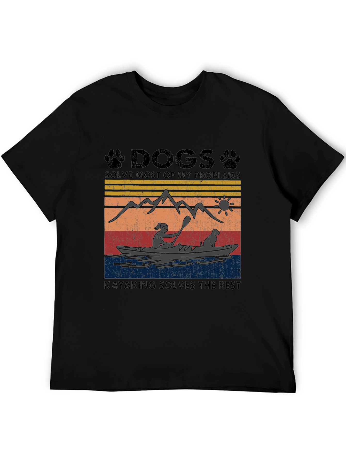 Dogs and Kayaking Solve My Problems T-Shirt