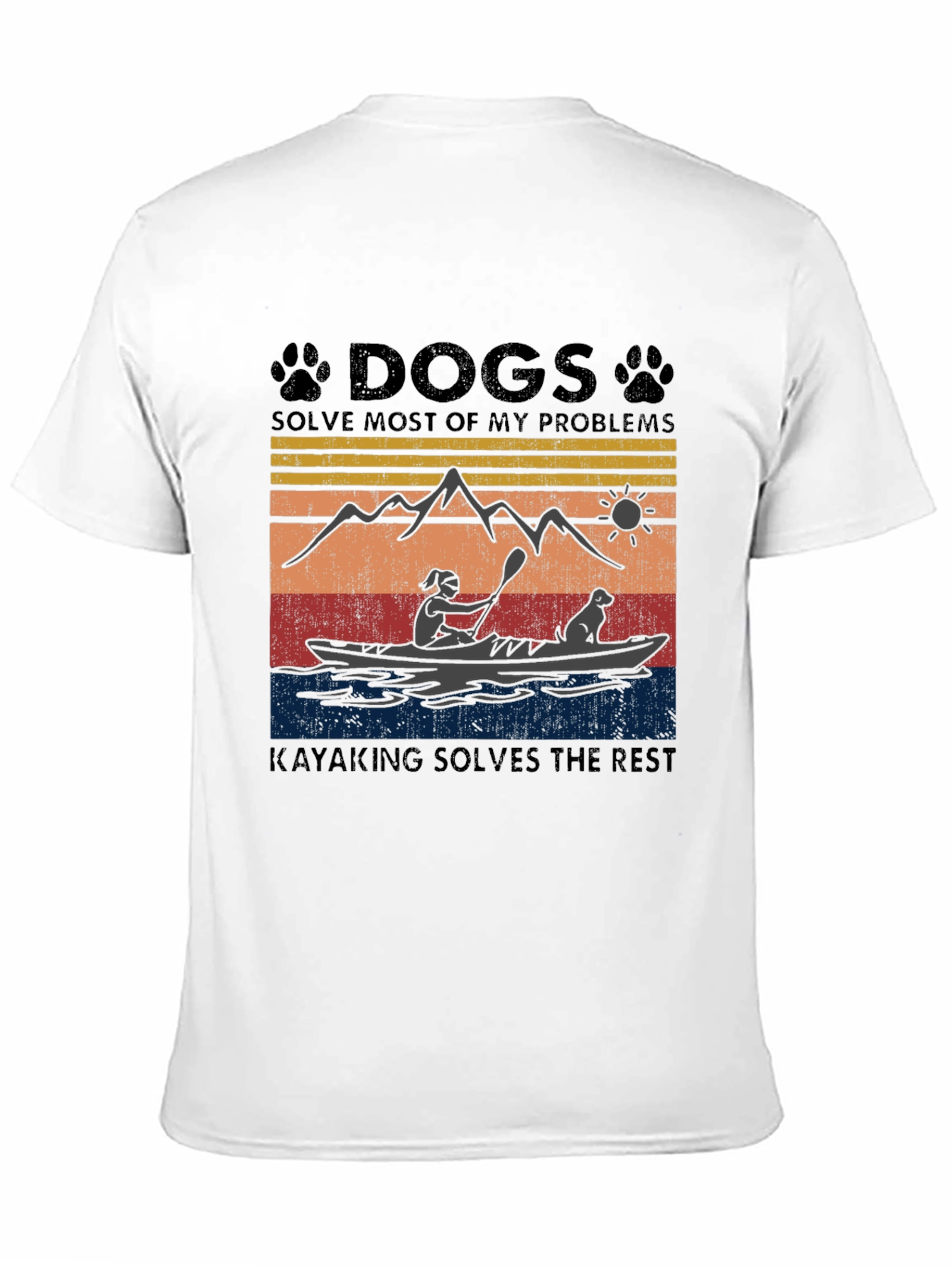 Dogs and Kayaking Solve My Problems T-Shirt