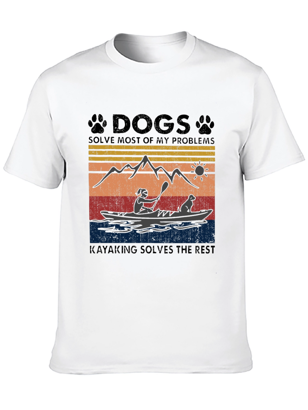 Dogs and Kayaking Solve My Problems T-Shirt