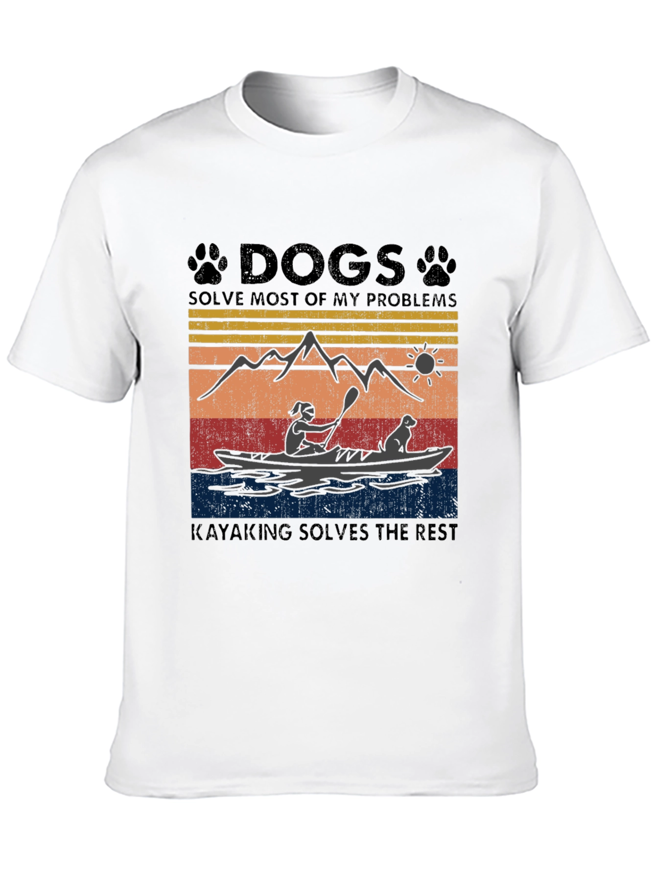 Dogs and Kayaking Solve My Problems T-Shirt