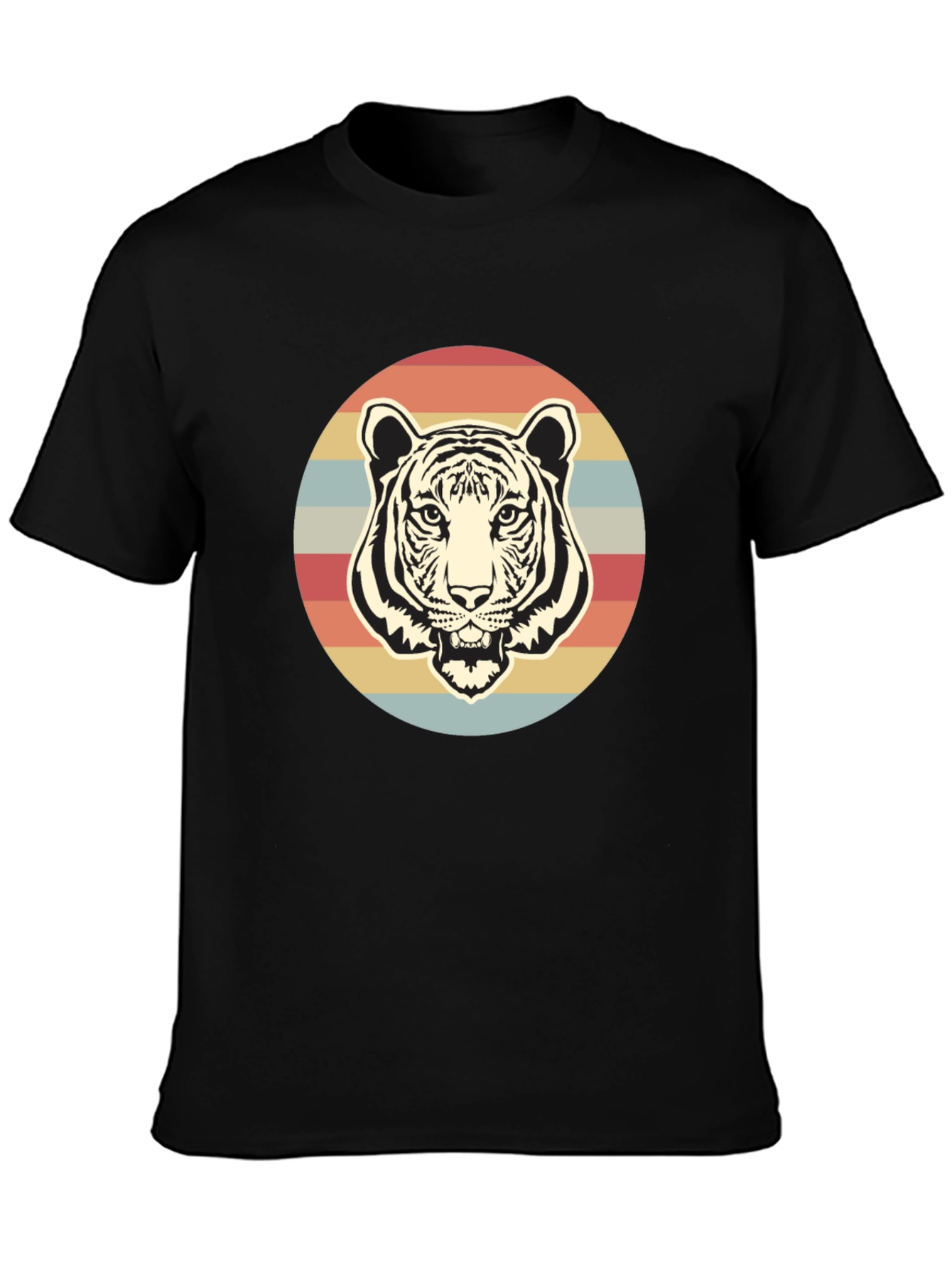 Retro Tiger Graphic T-Shirt - Vintage Style Tee