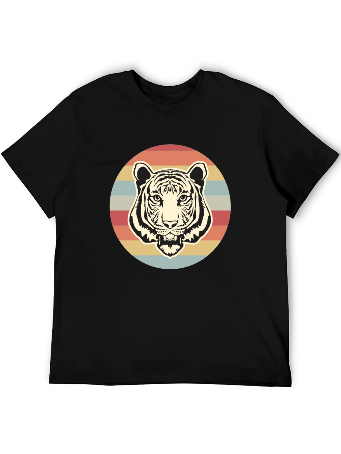 Retro Tiger Graphic T-Shirt - Vintage Style Tee
