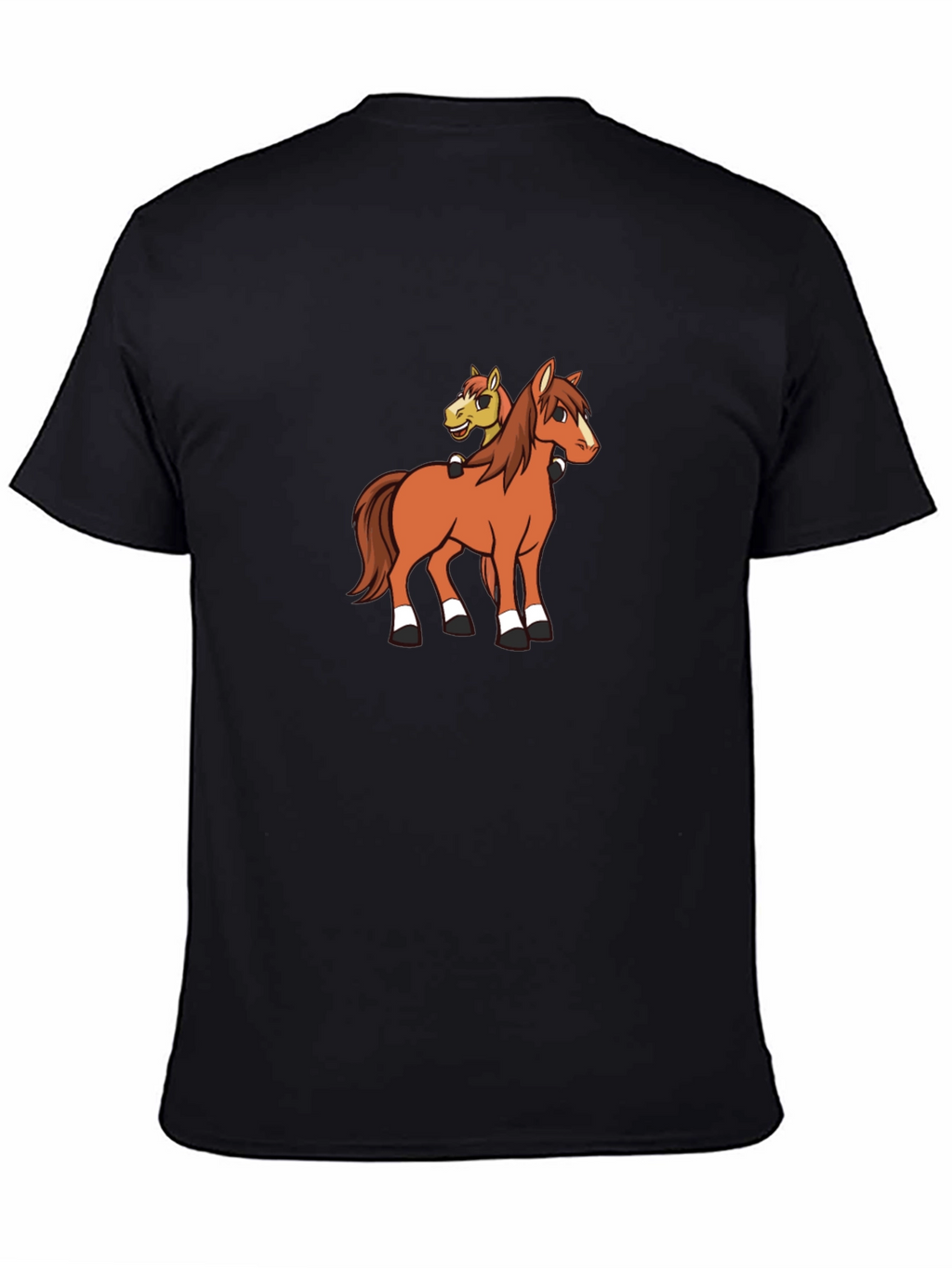 Cartoon Horse T-Shirt - Novelty Graphic Tee