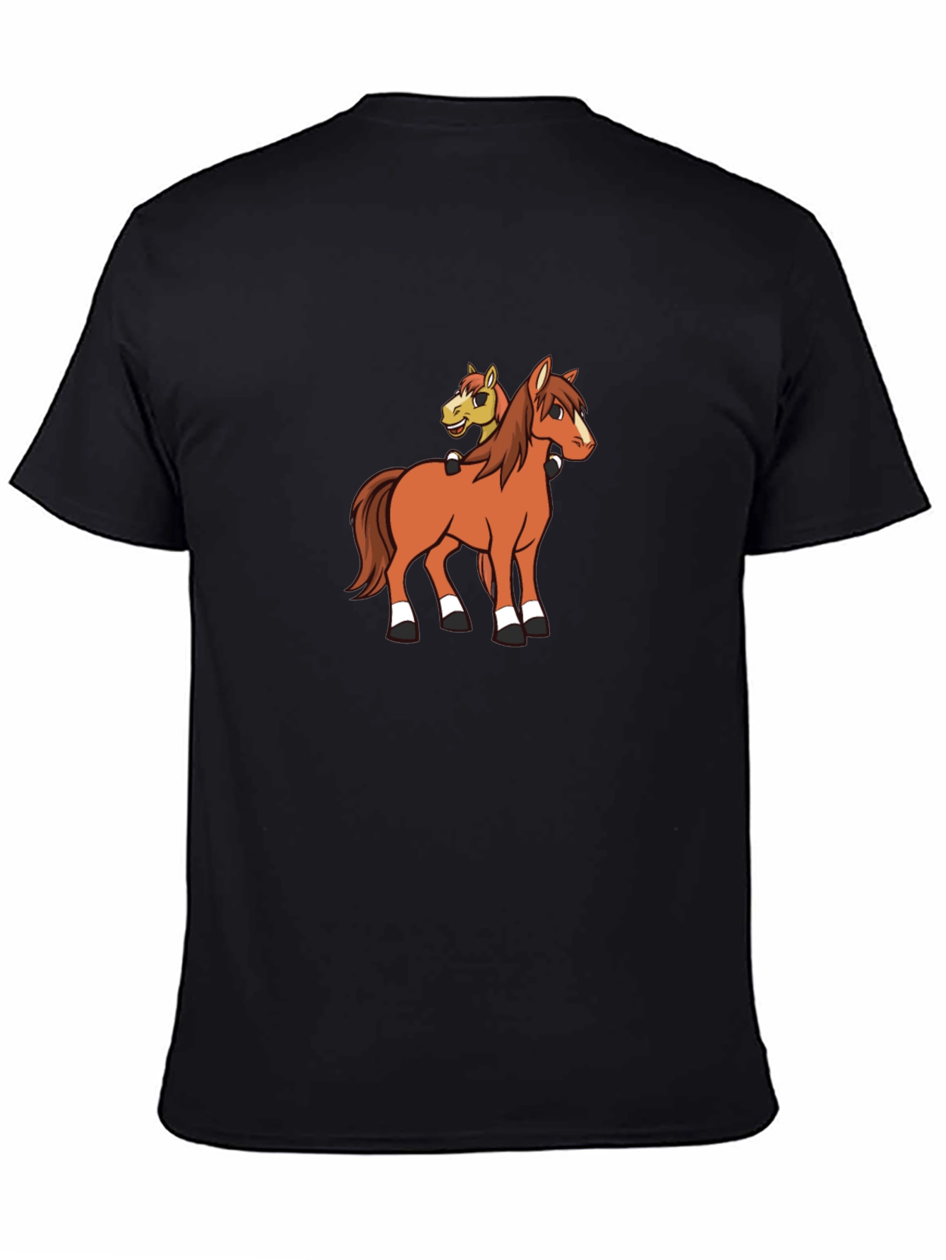 Cartoon Horse T-Shirt - Novelty Graphic Tee