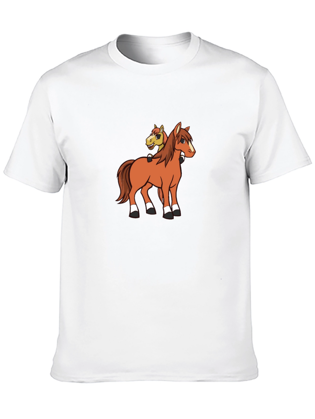 Cartoon Horse T-Shirt - Novelty Graphic Tee