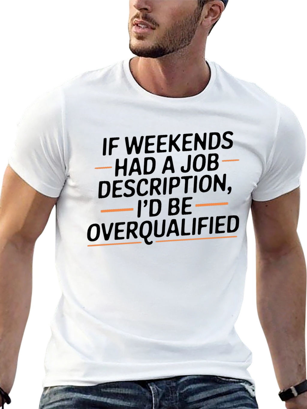 Weekend Overqualified Graphic T-Shirt - Comfy Casual Tee
