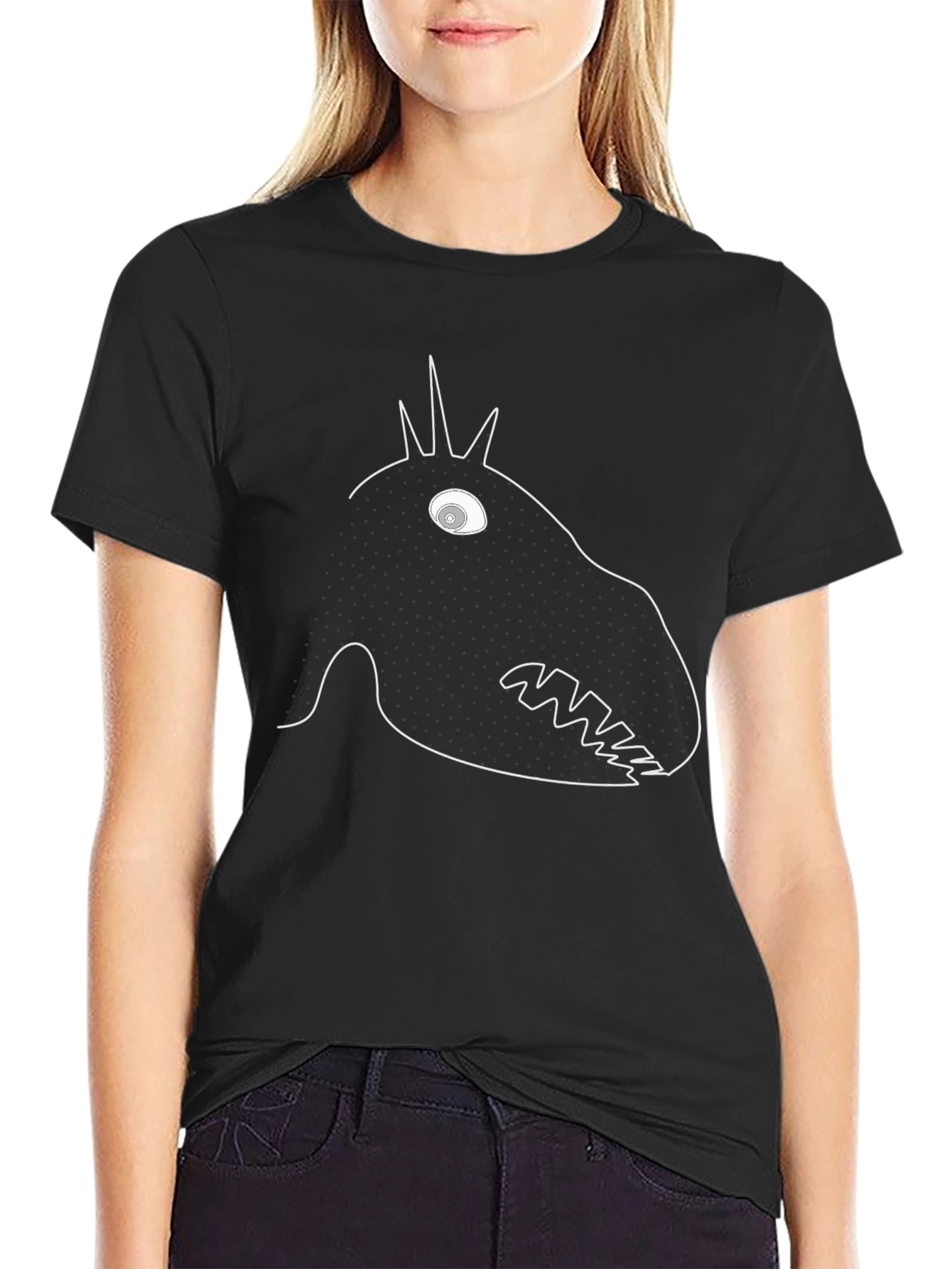 Monster Graphic Tee - Mens Black T-Shirt