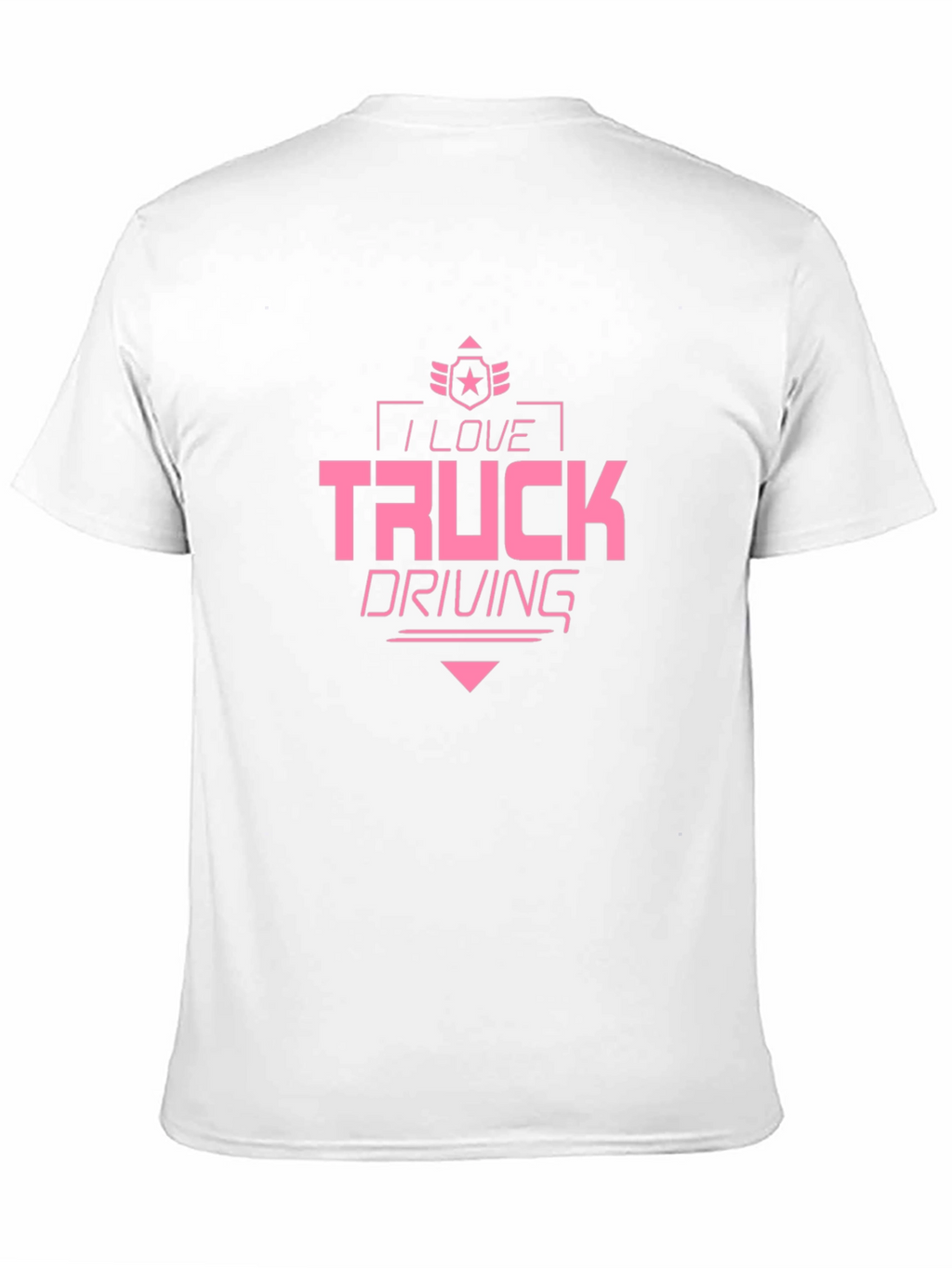 I Love Truck Driving Black T-Shirt