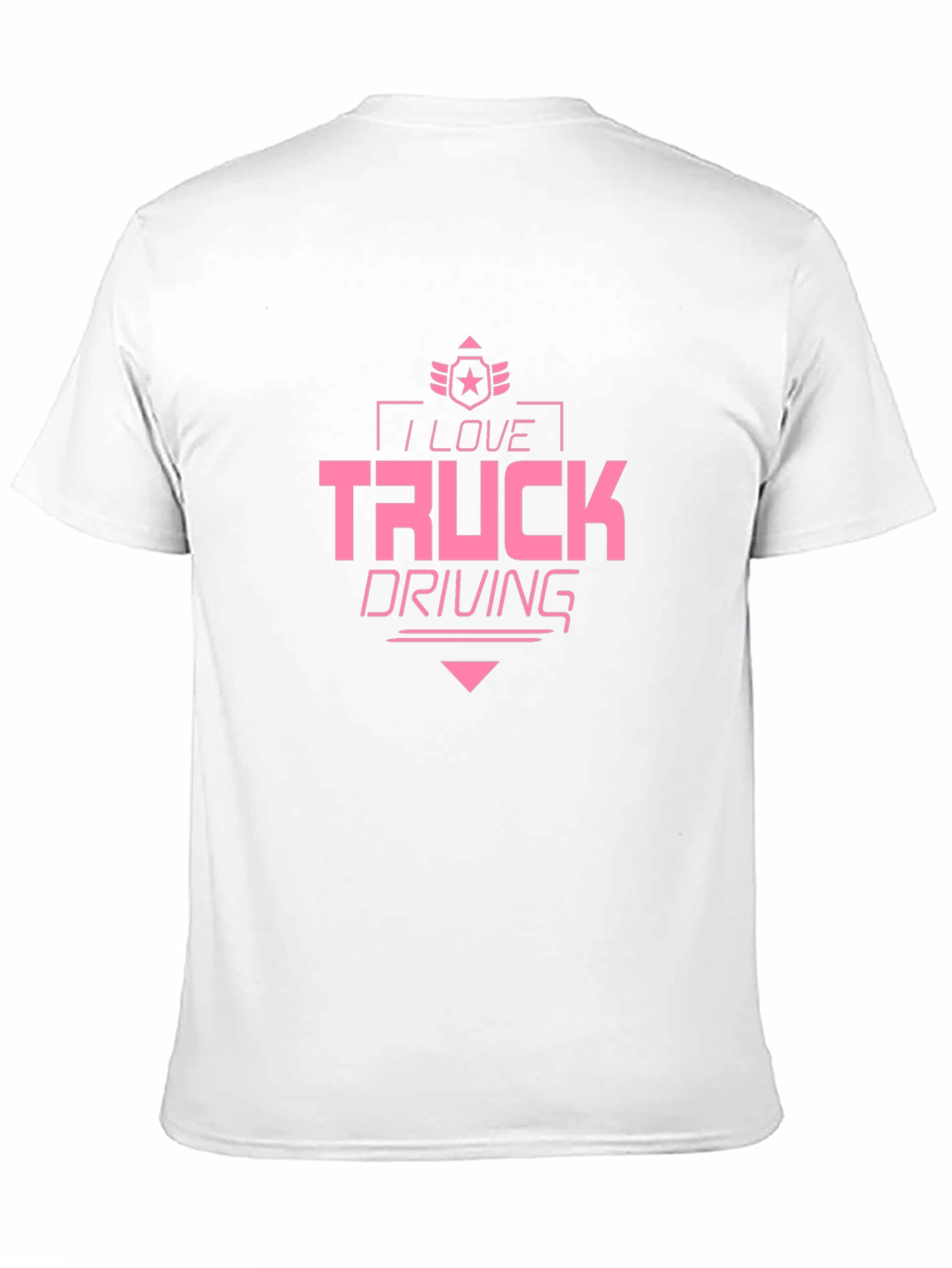 I Love Truck Driving Black T-Shirt
