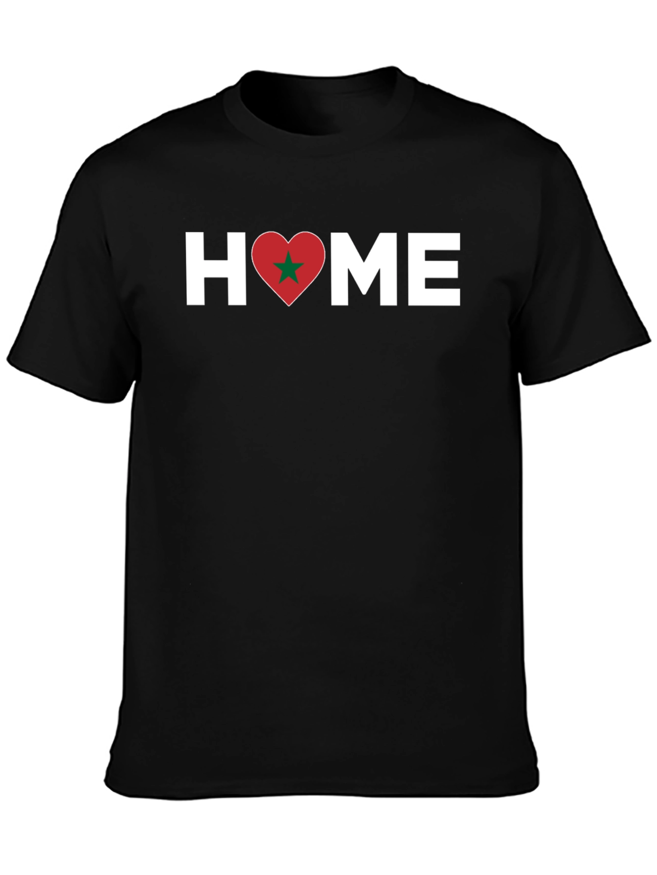 Morocco Pride T-Shirt - Home Love Heart Design