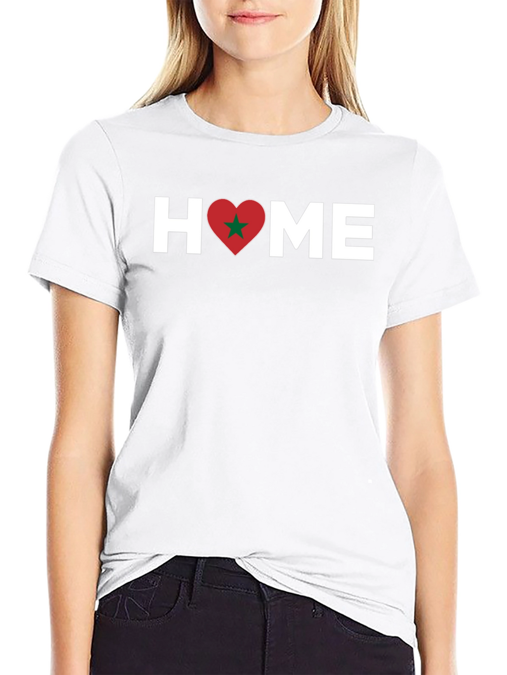 Morocco Pride T-Shirt - Home Love Heart Design