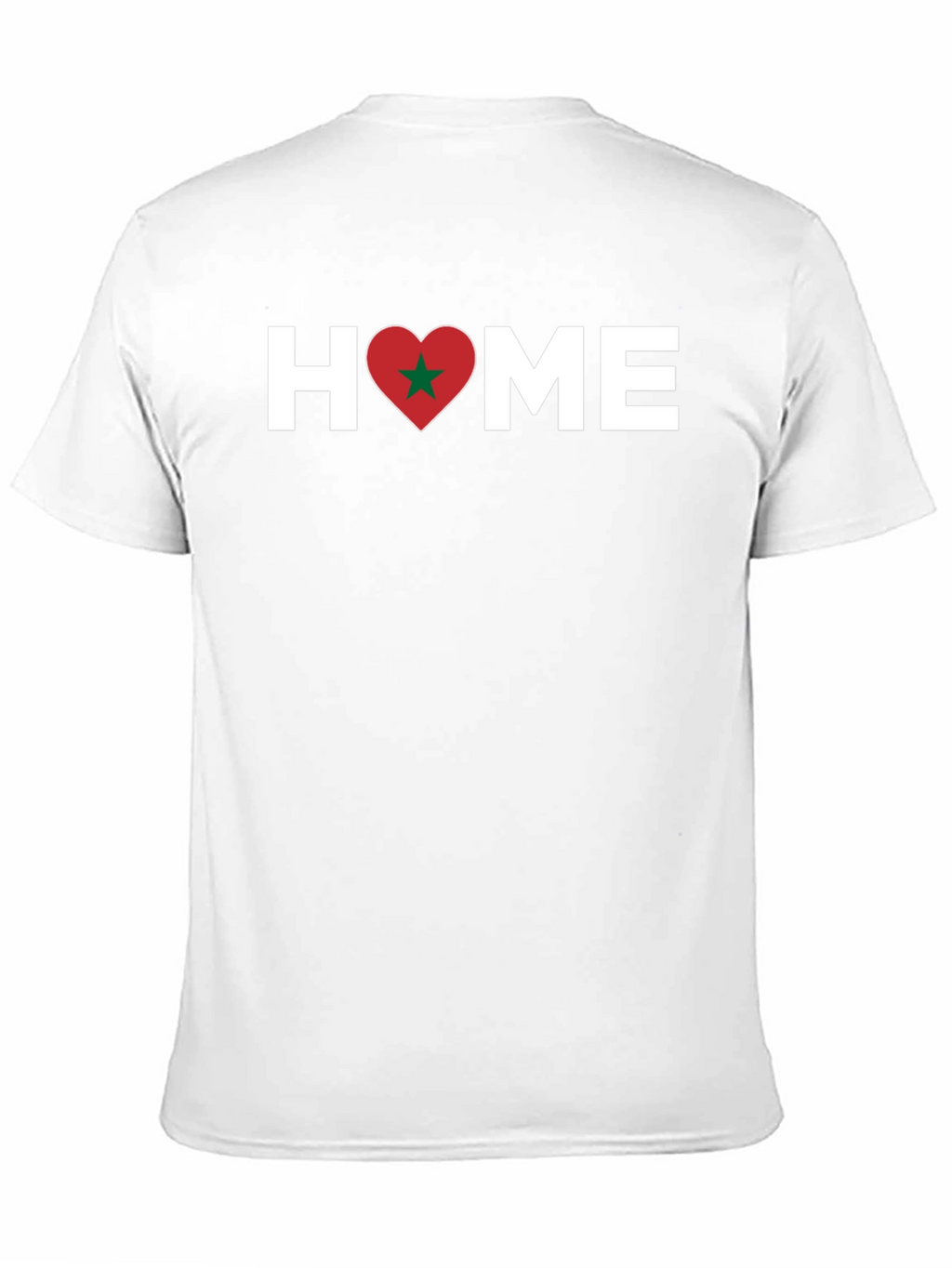 Morocco Pride T-Shirt - Home Love Heart Design