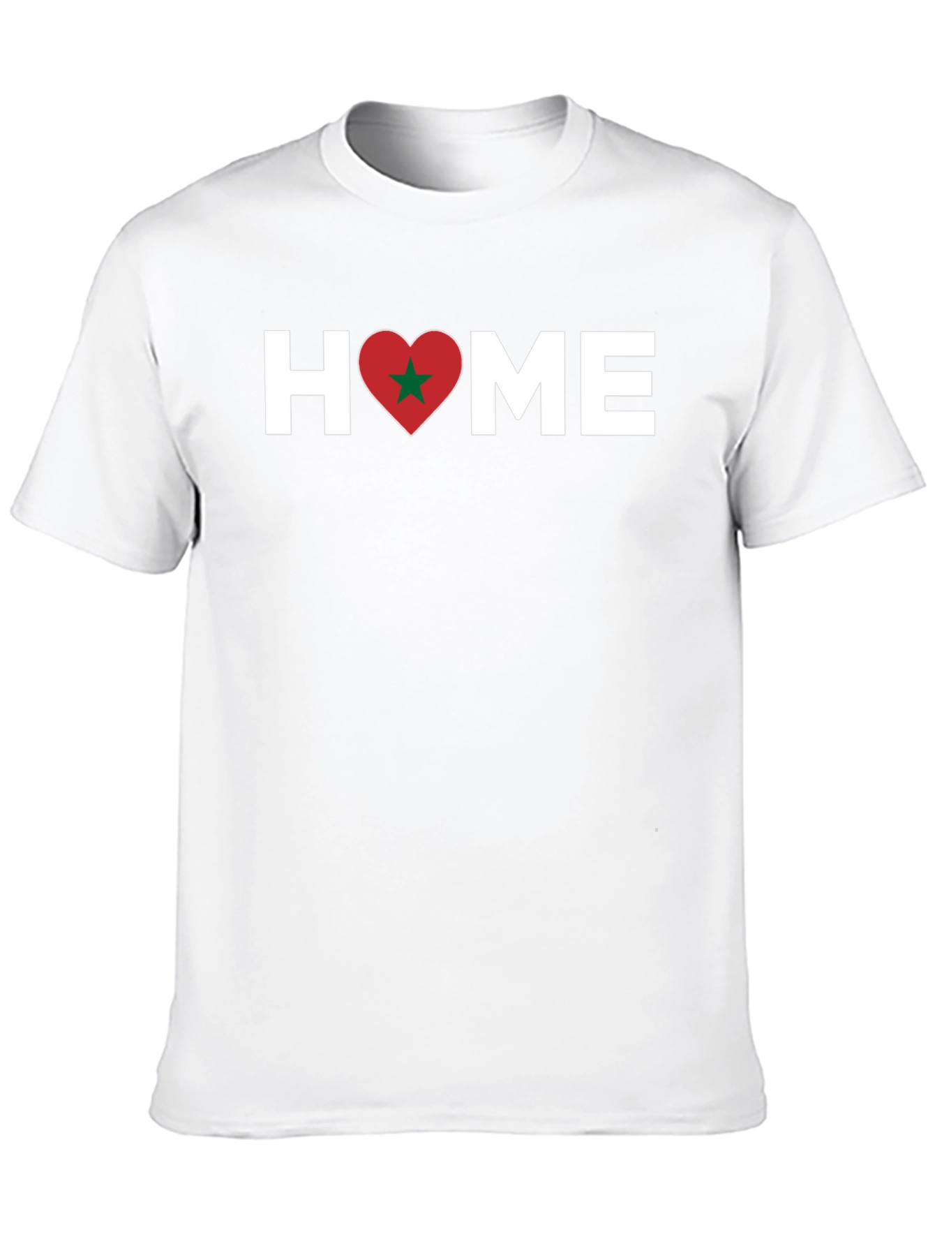 Morocco Pride T-Shirt - Home Love Heart Design