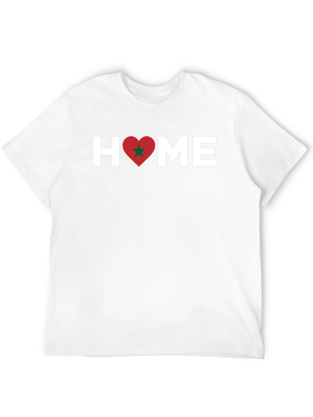 Morocco Pride T-Shirt - Home Love Heart Design
