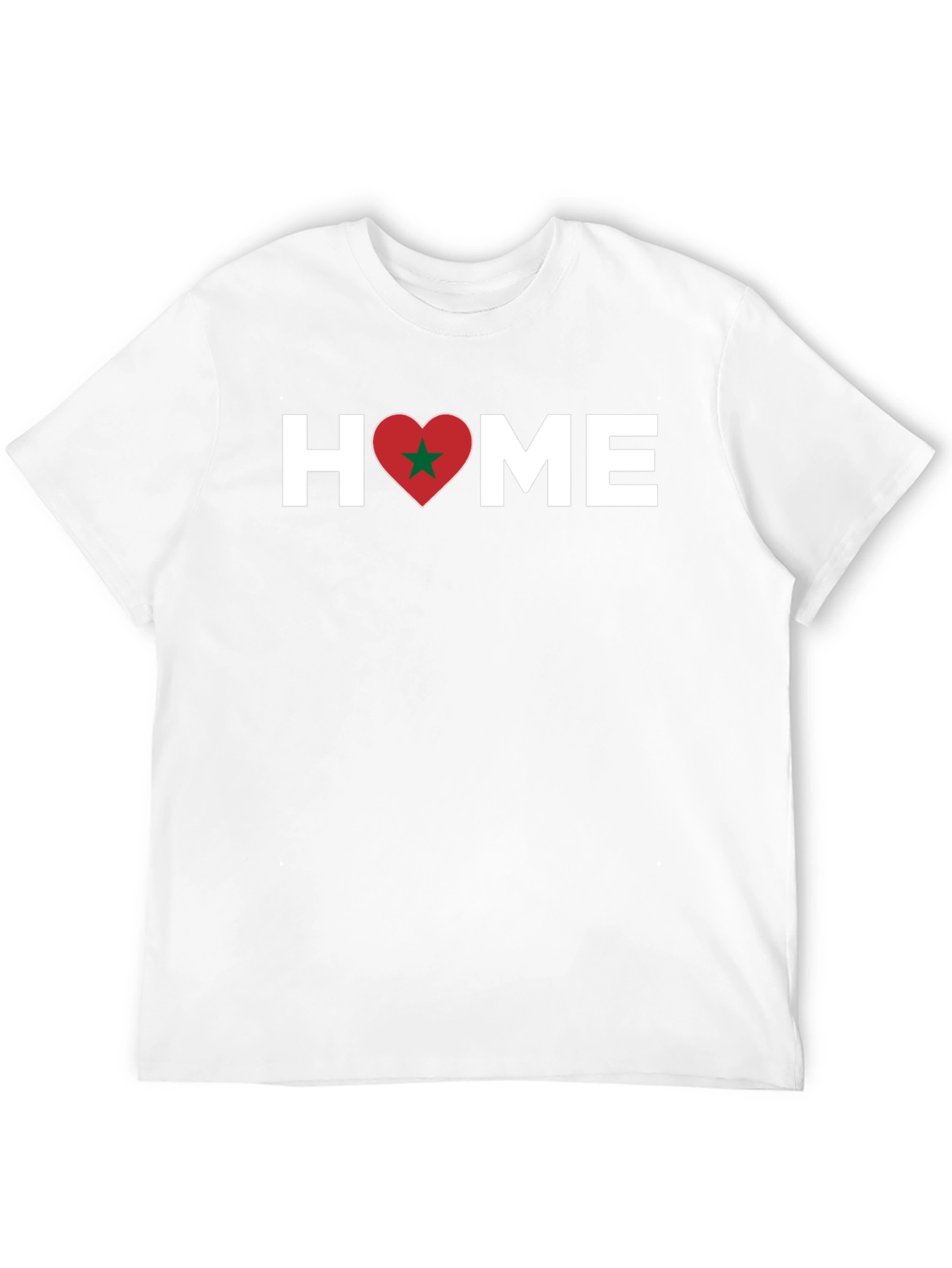 Morocco Pride T-Shirt - Home Love Heart Design