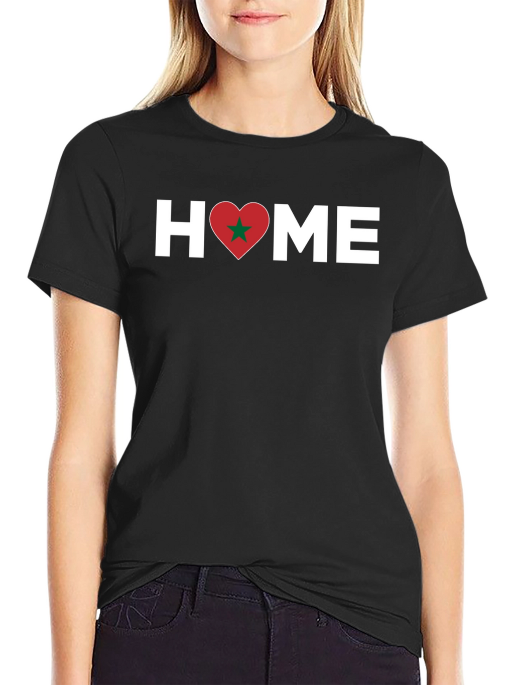 Morocco Pride T-Shirt - Home Love Heart Design