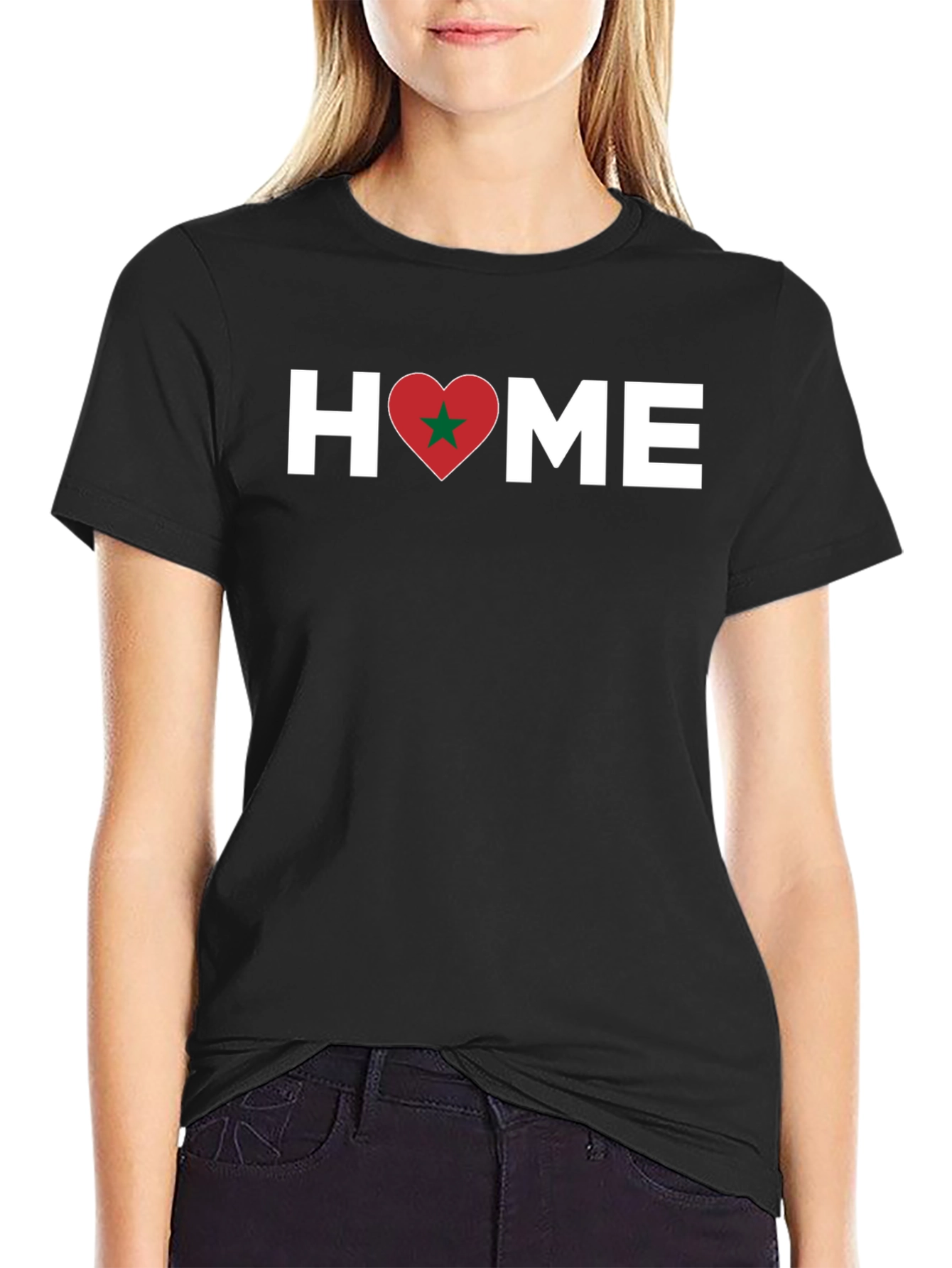 Morocco Pride T-Shirt - Home Love Heart Design