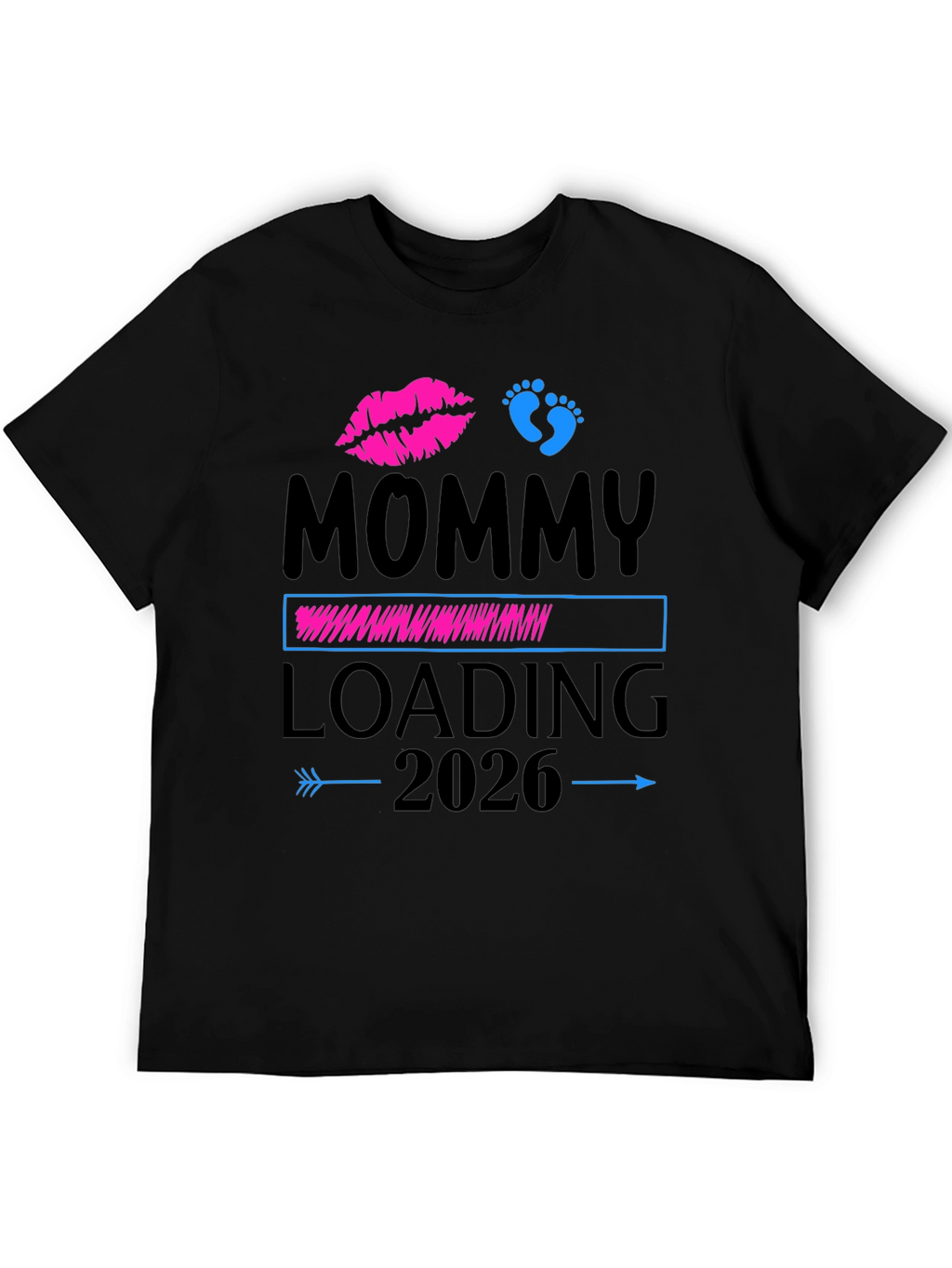 Mommy Loading 2026 Pregnancy Announcement T-Shirt