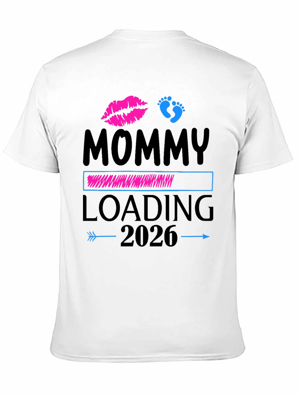 Mommy Loading 2026 Pregnancy Announcement T-Shirt
