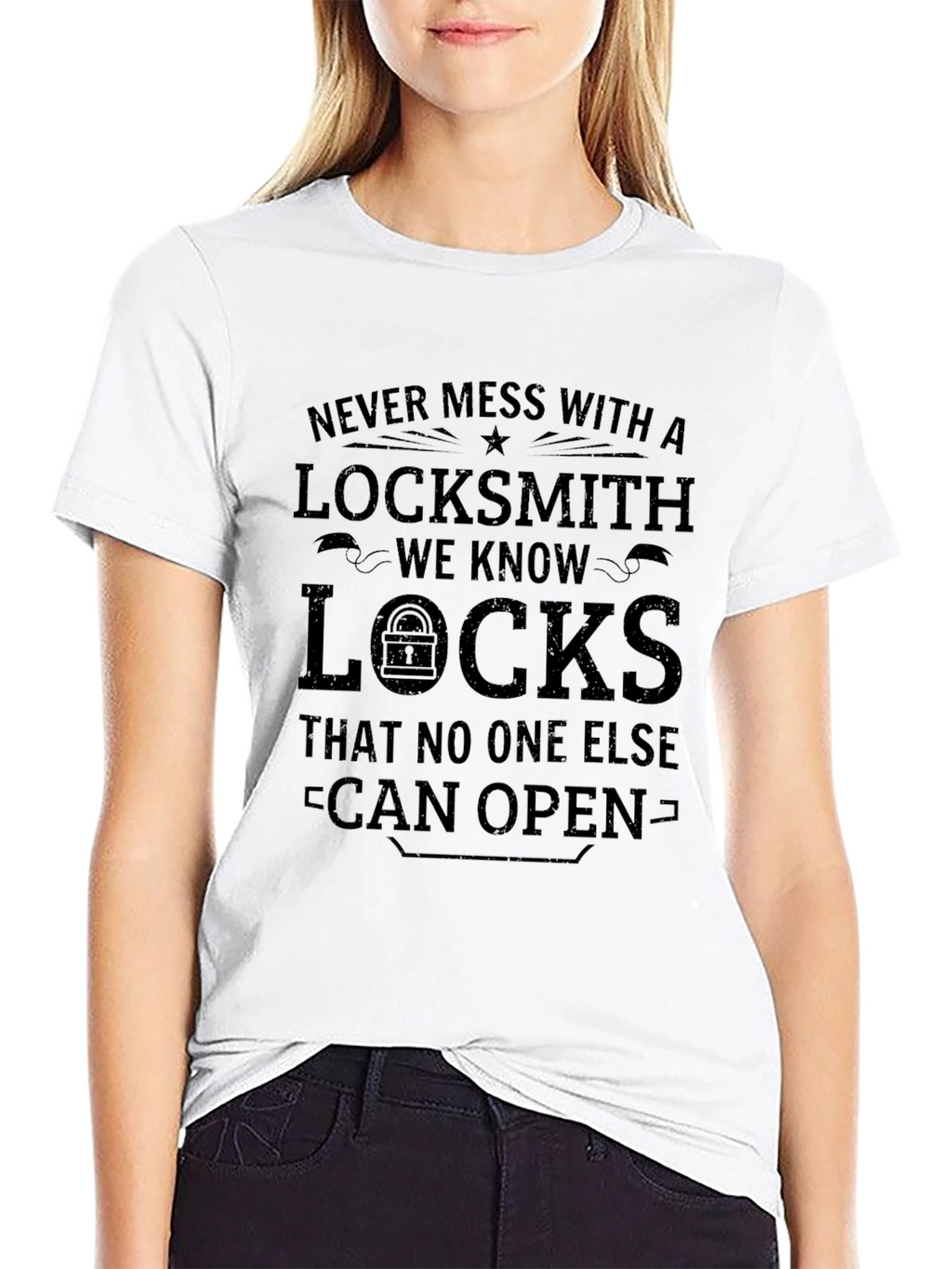 Locksmith Graphic Tee - Never Mess With A Locksmith