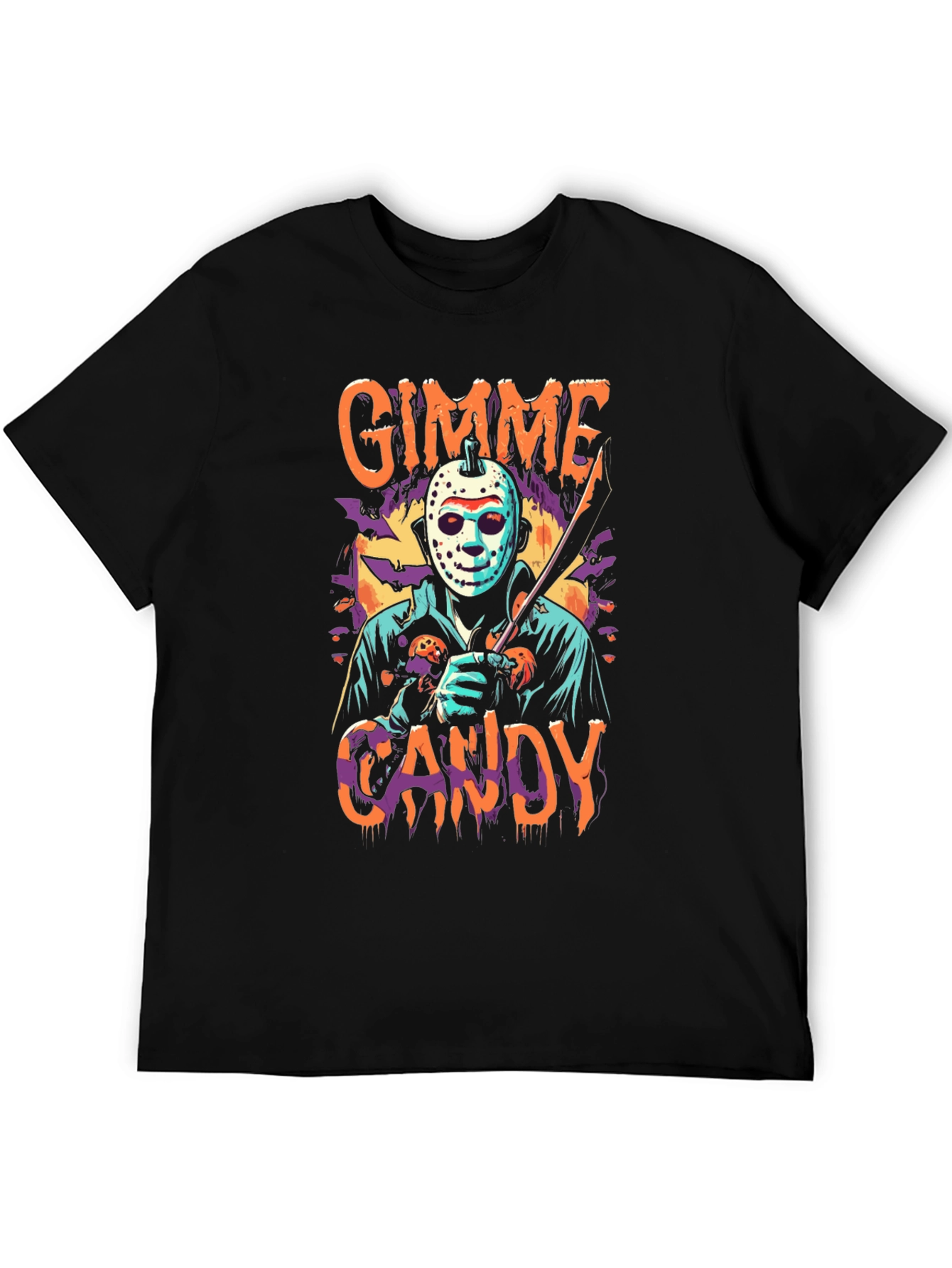 Gimme Candy Graphic Tee - Halloween Horror Shirt