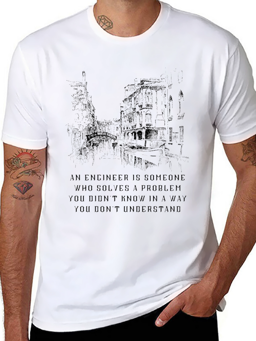 Engineer Definition Black T-Shirt