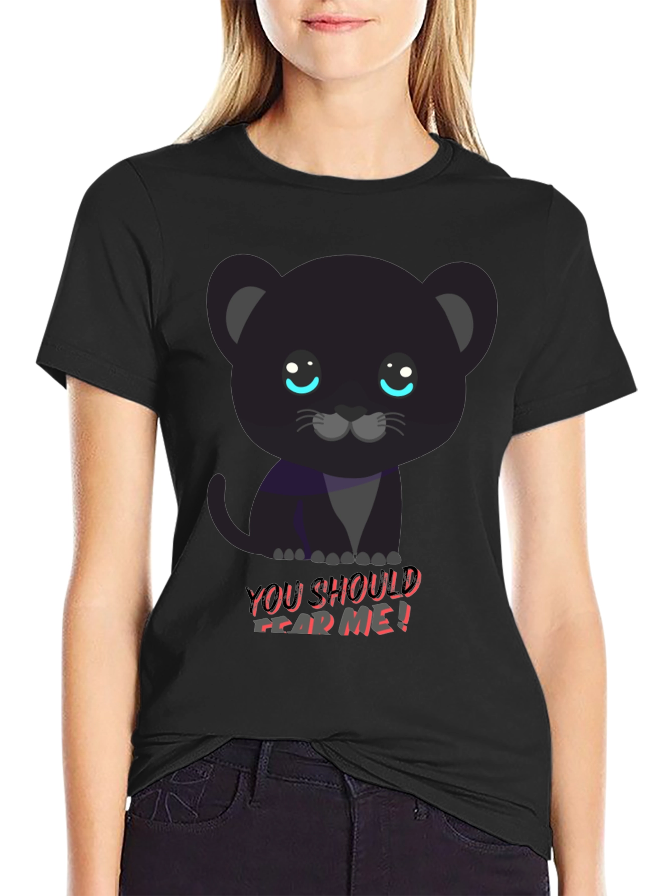 Cute Black Panther Tee - You Should Fear Me!
