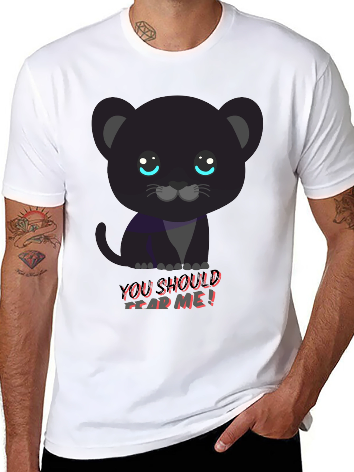 Cute Black Panther Tee - You Should Fear Me!