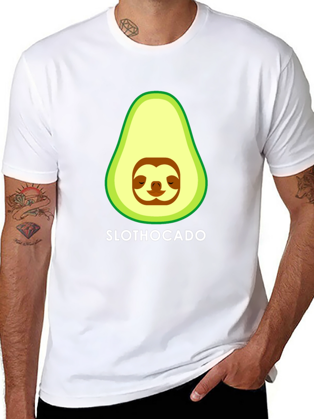 Slothocado T-Shirt - Funny Avocado Sloth Graphic Tee