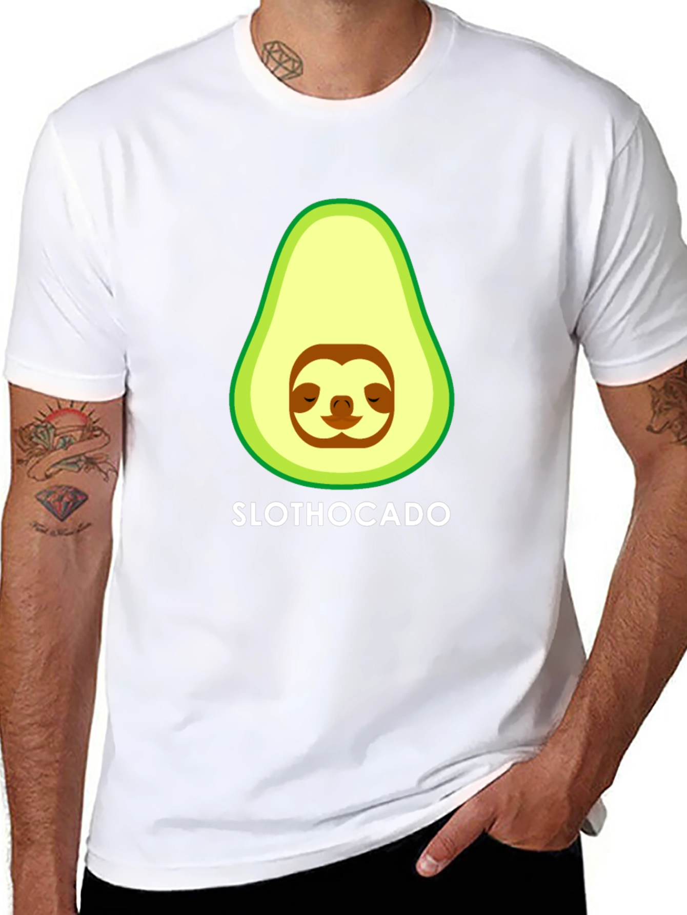 Slothocado T-Shirt - Funny Avocado Sloth Graphic Tee
