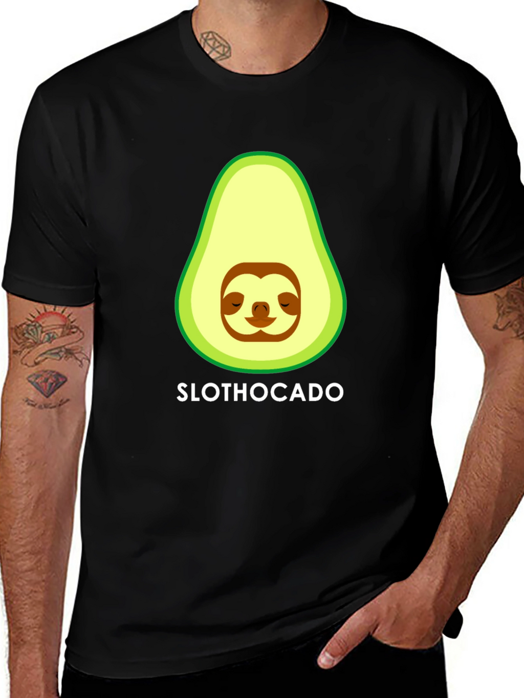 Slothocado T-Shirt - Funny Avocado Sloth Graphic Tee