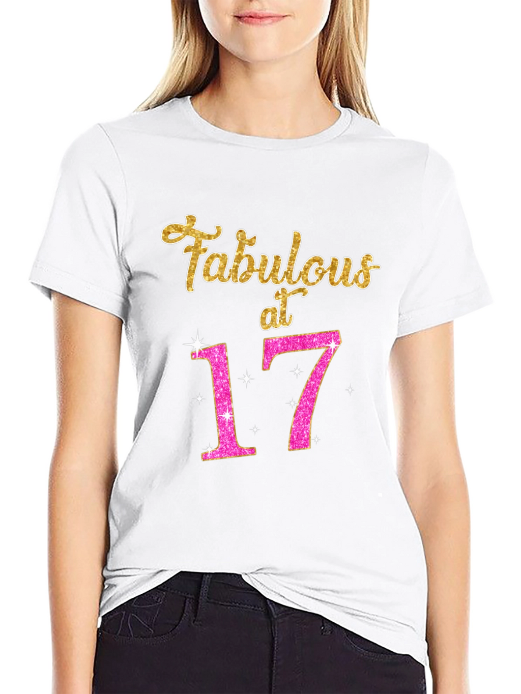 Fabulous at 17 Black T-Shirt