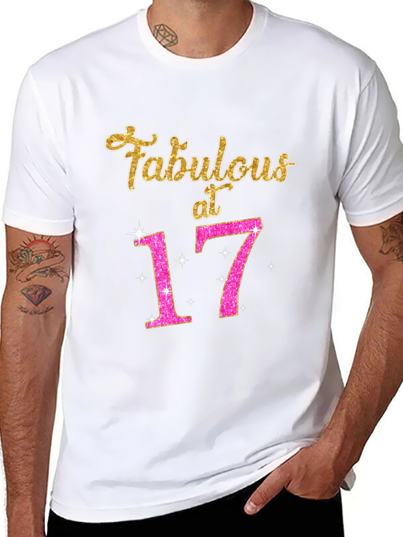 Fabulous at 17 Black T-Shirt