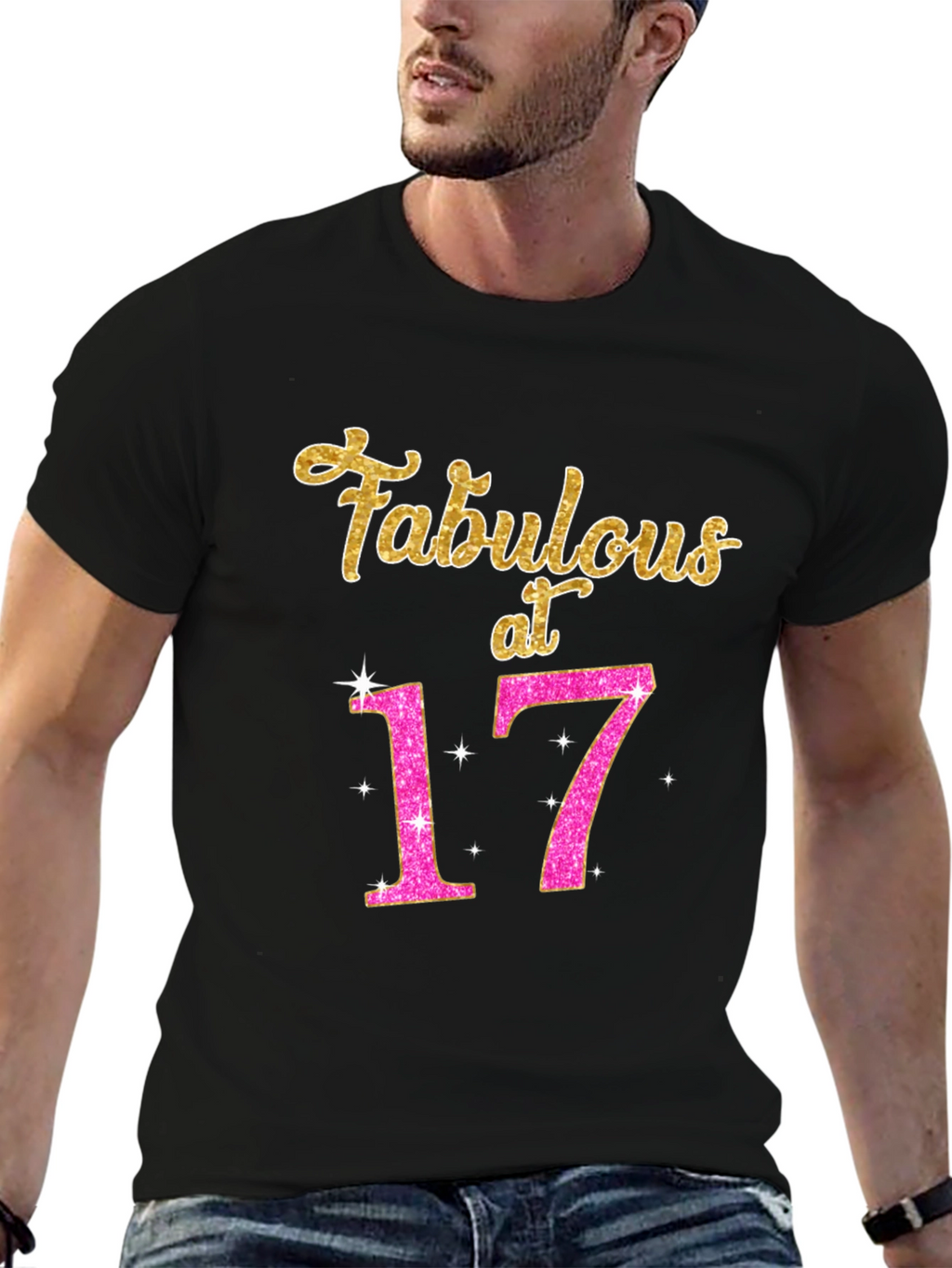 Fabulous at 17 Black T-Shirt