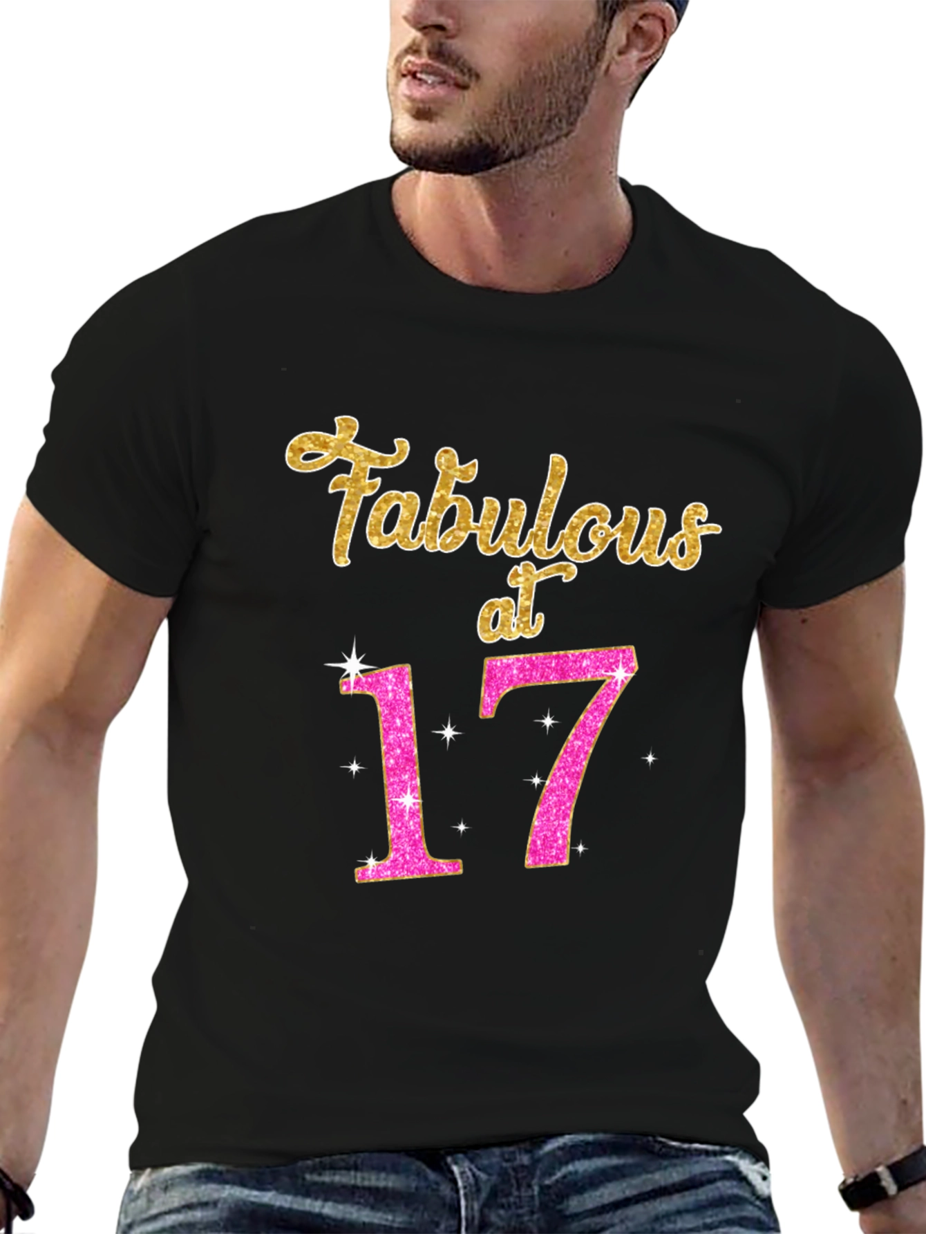 Fabulous at 17 Black T-Shirt