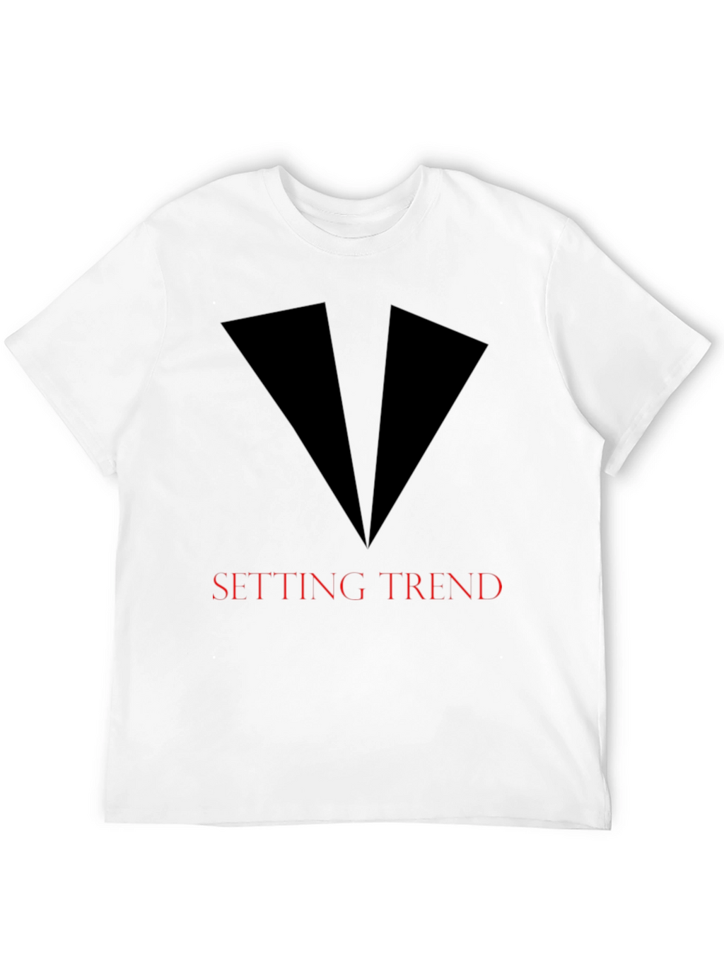 Setting Trend Graphic Tee - Sleek Black Design