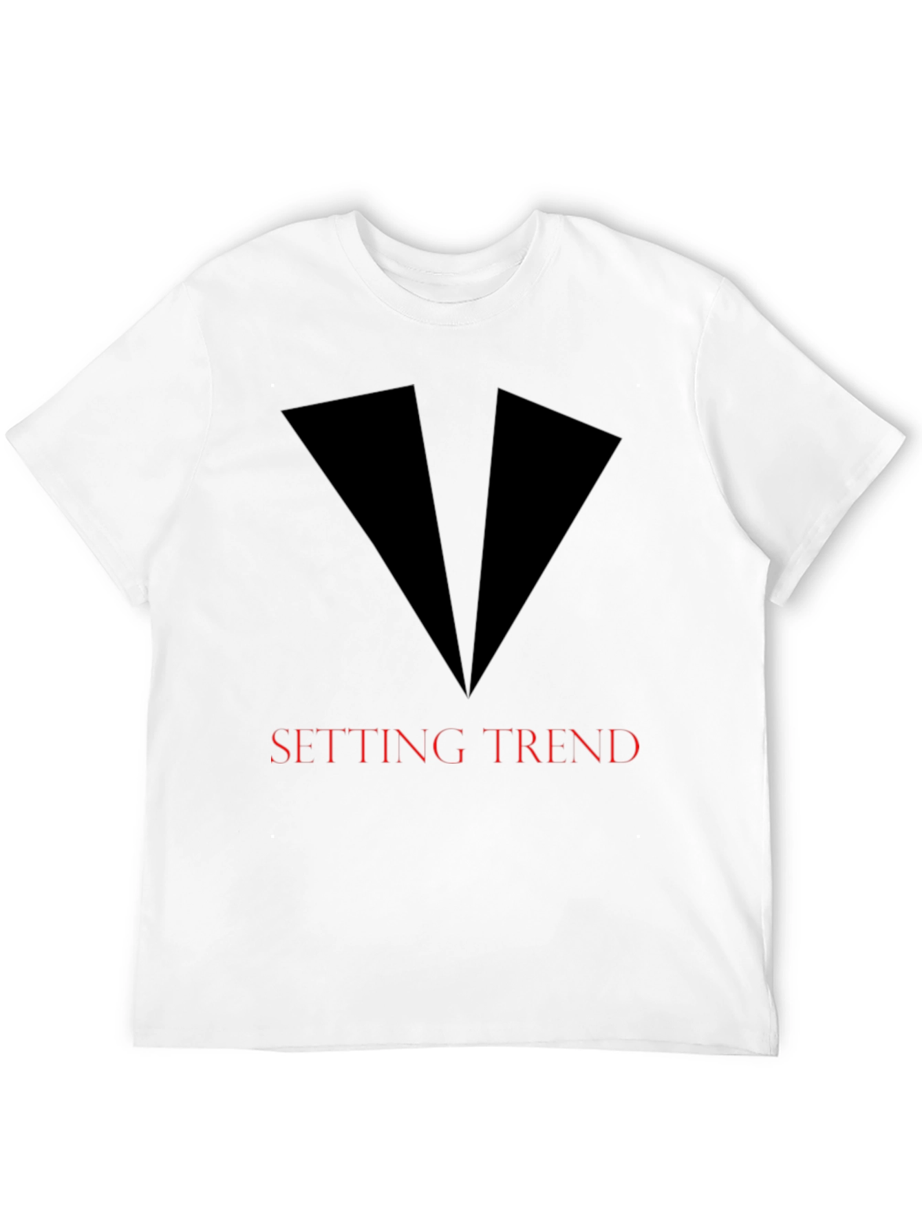 Setting Trend Graphic Tee - Sleek Black Design