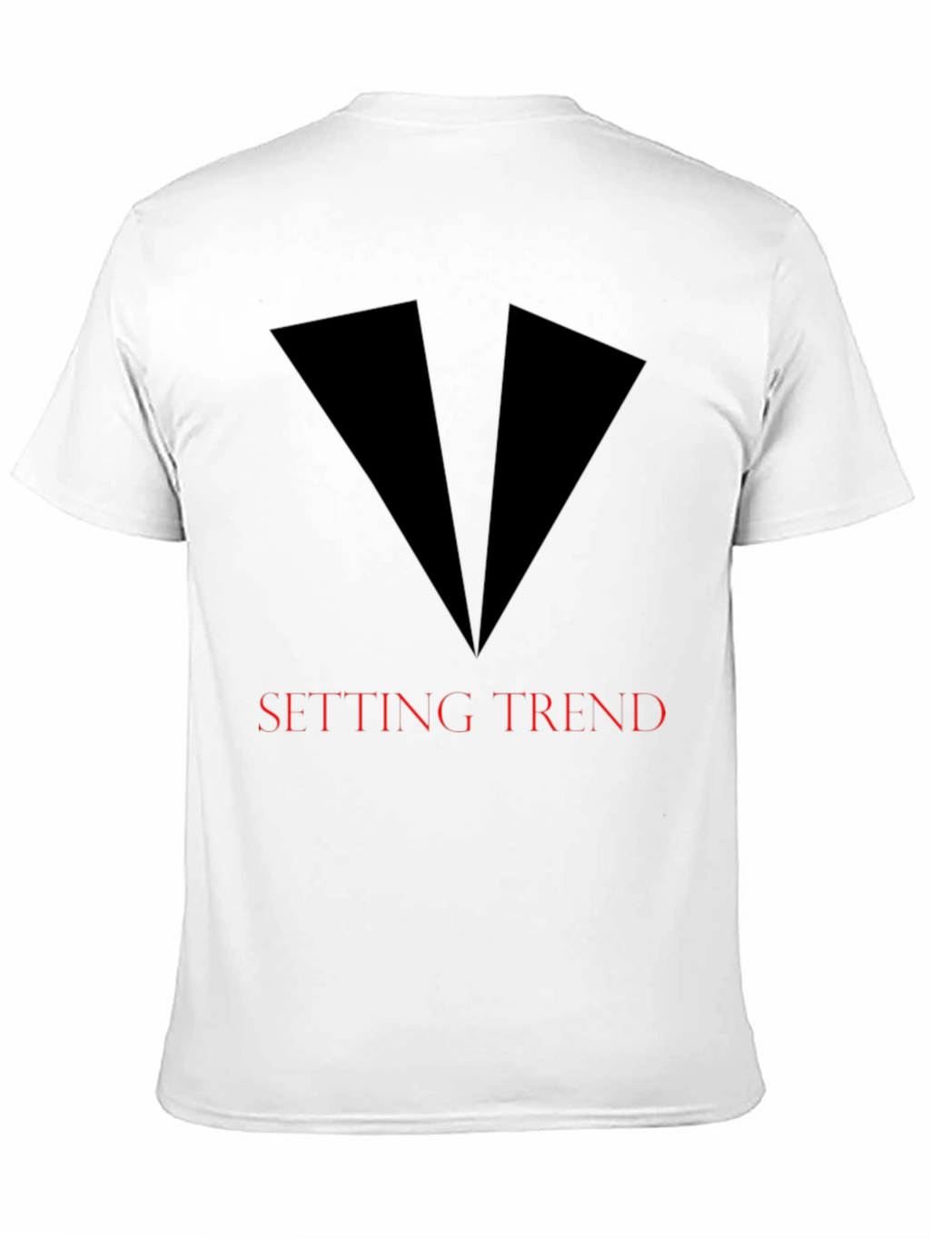 Setting Trend Graphic Tee - Sleek Black Design