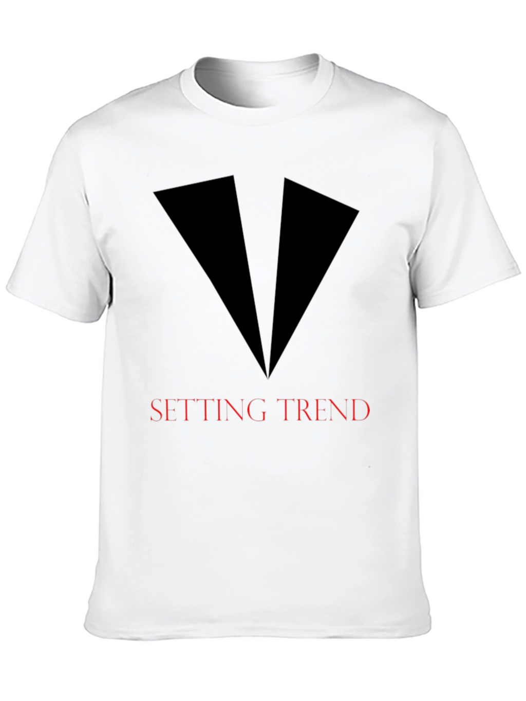 Setting Trend Graphic Tee - Sleek Black Design