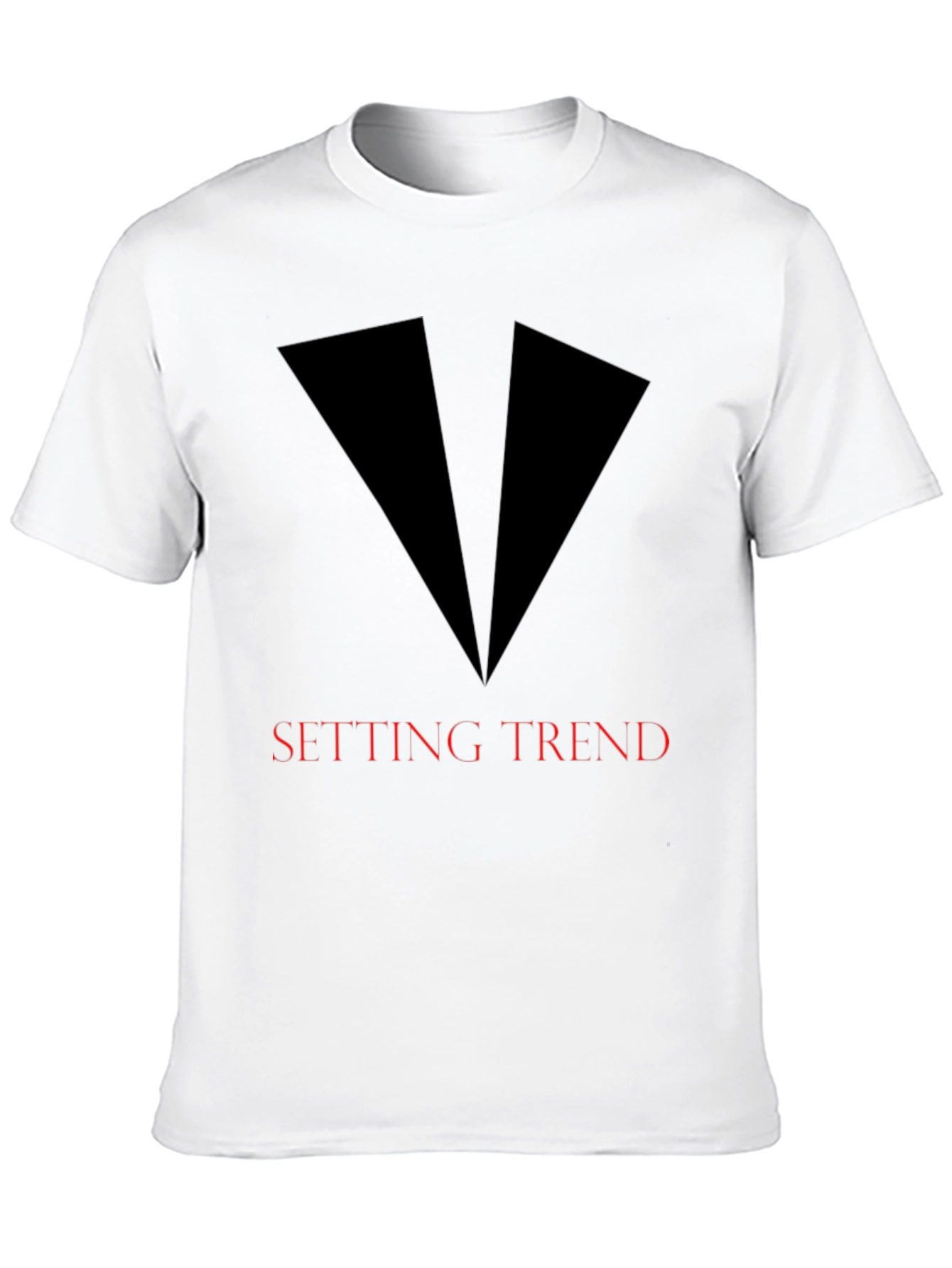 Setting Trend Graphic Tee - Sleek Black Design