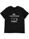 Introvert Recharging Funny Graphic T-Shirt