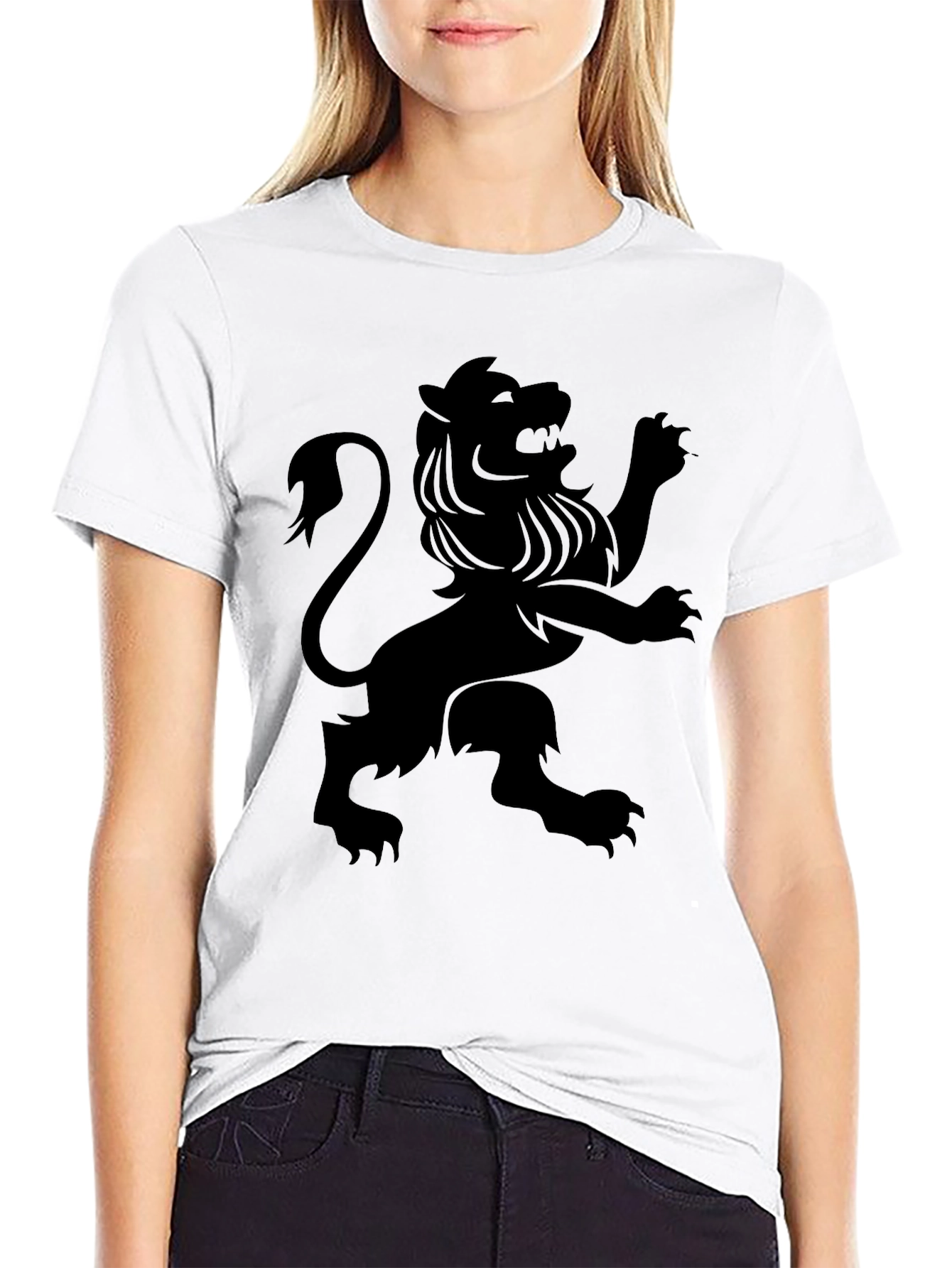 Black Lion Graphic T-Shirt - Bold Statement Tee
