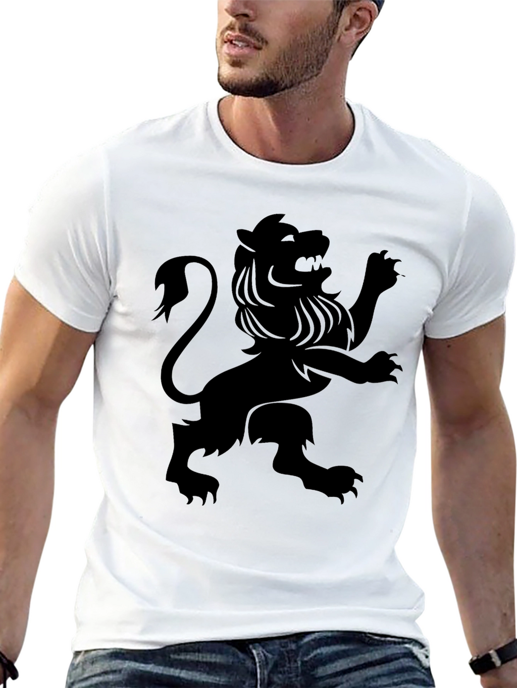 Black Lion Graphic T-Shirt - Bold Statement Tee