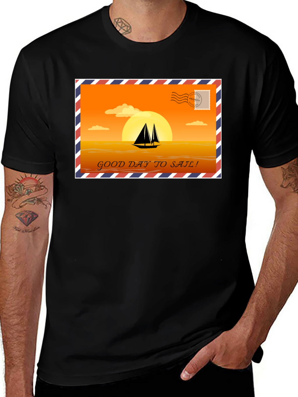 Sailboat Sunset T-Shirt
