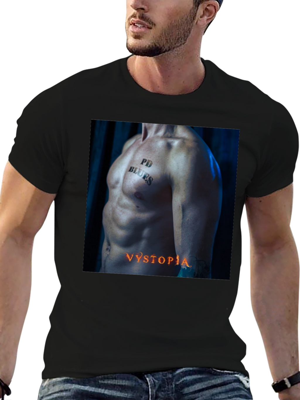 PD Blues Vystopia Black T-Shirt