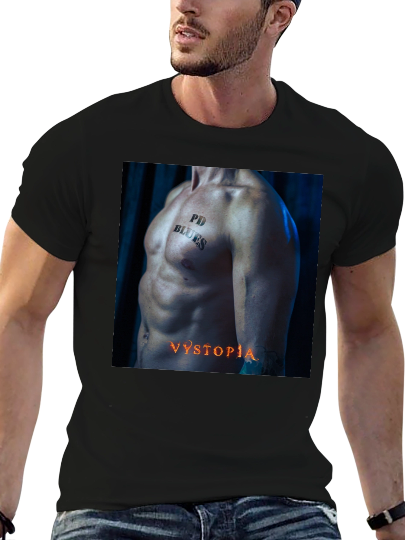 PD Blues Vystopia Black T-Shirt