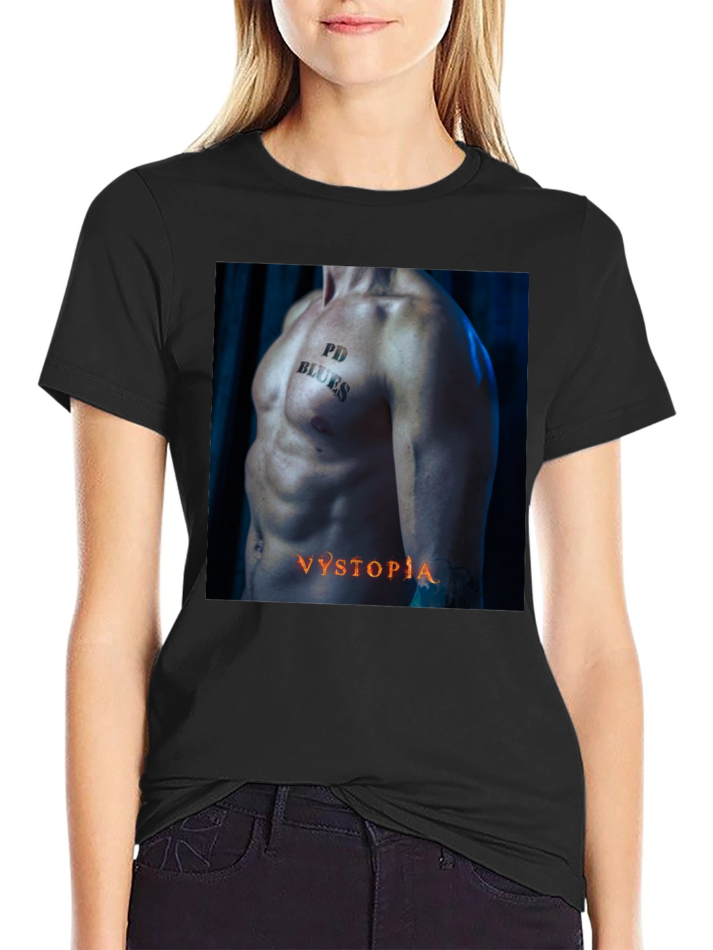 PD Blues Vystopia Black T-Shirt