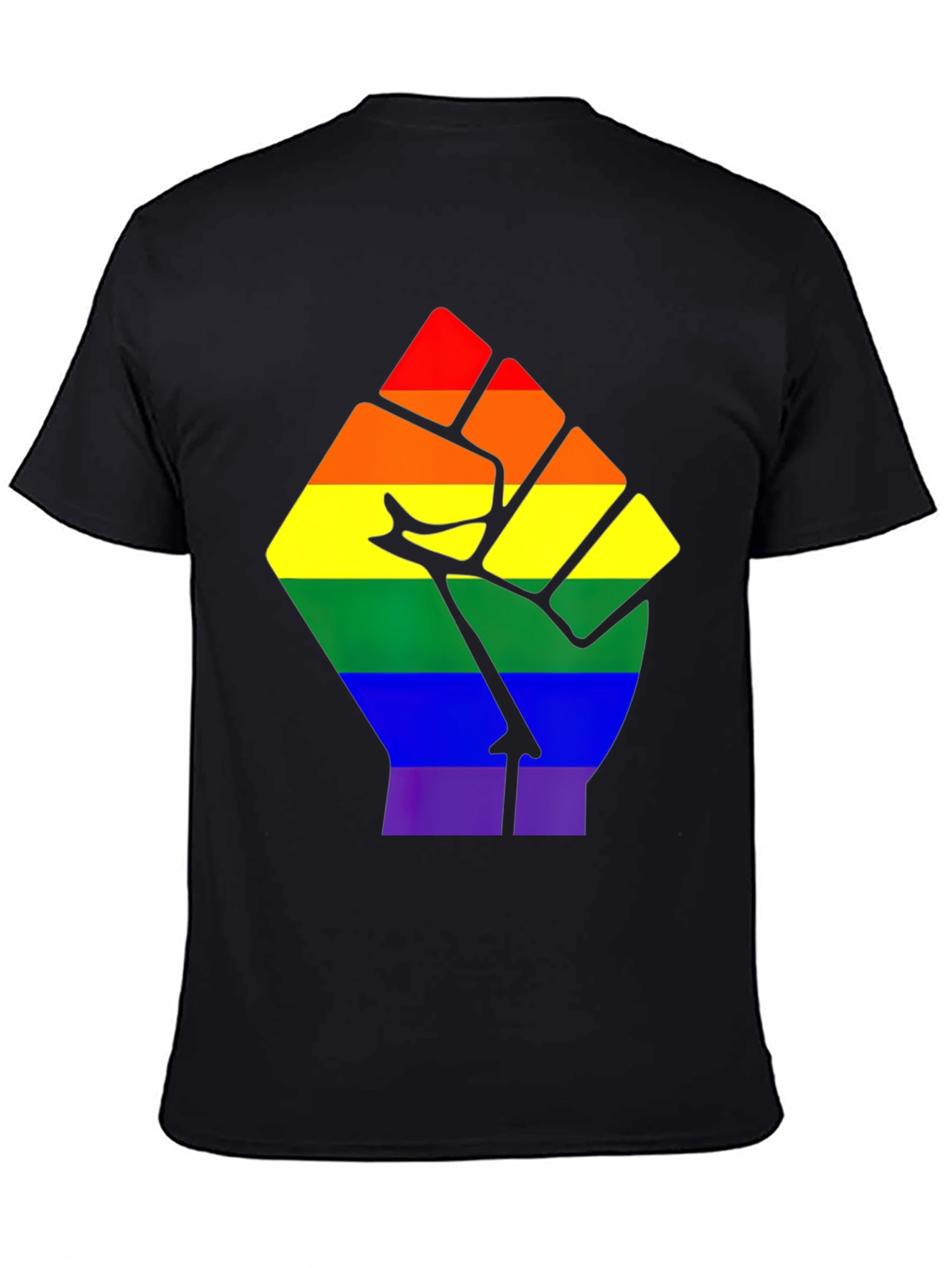 LGBTQ+ Pride Fist Tee - Black