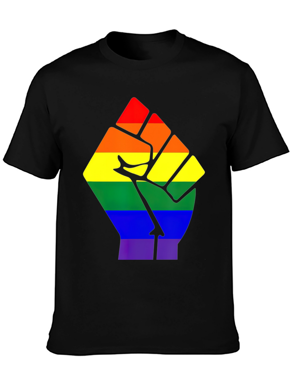 LGBTQ+ Pride Fist Tee - Black