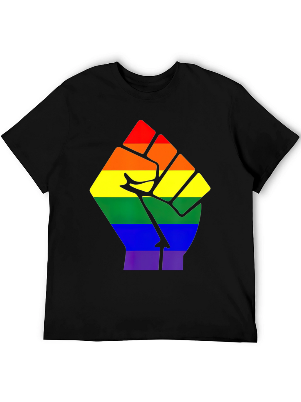 LGBTQ+ Pride Fist Tee - Black